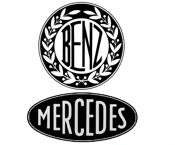 Стари логотипи Бенц и Мерцедес.