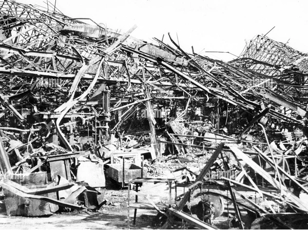 Фабрика Рено након британског бомбардовања 1943